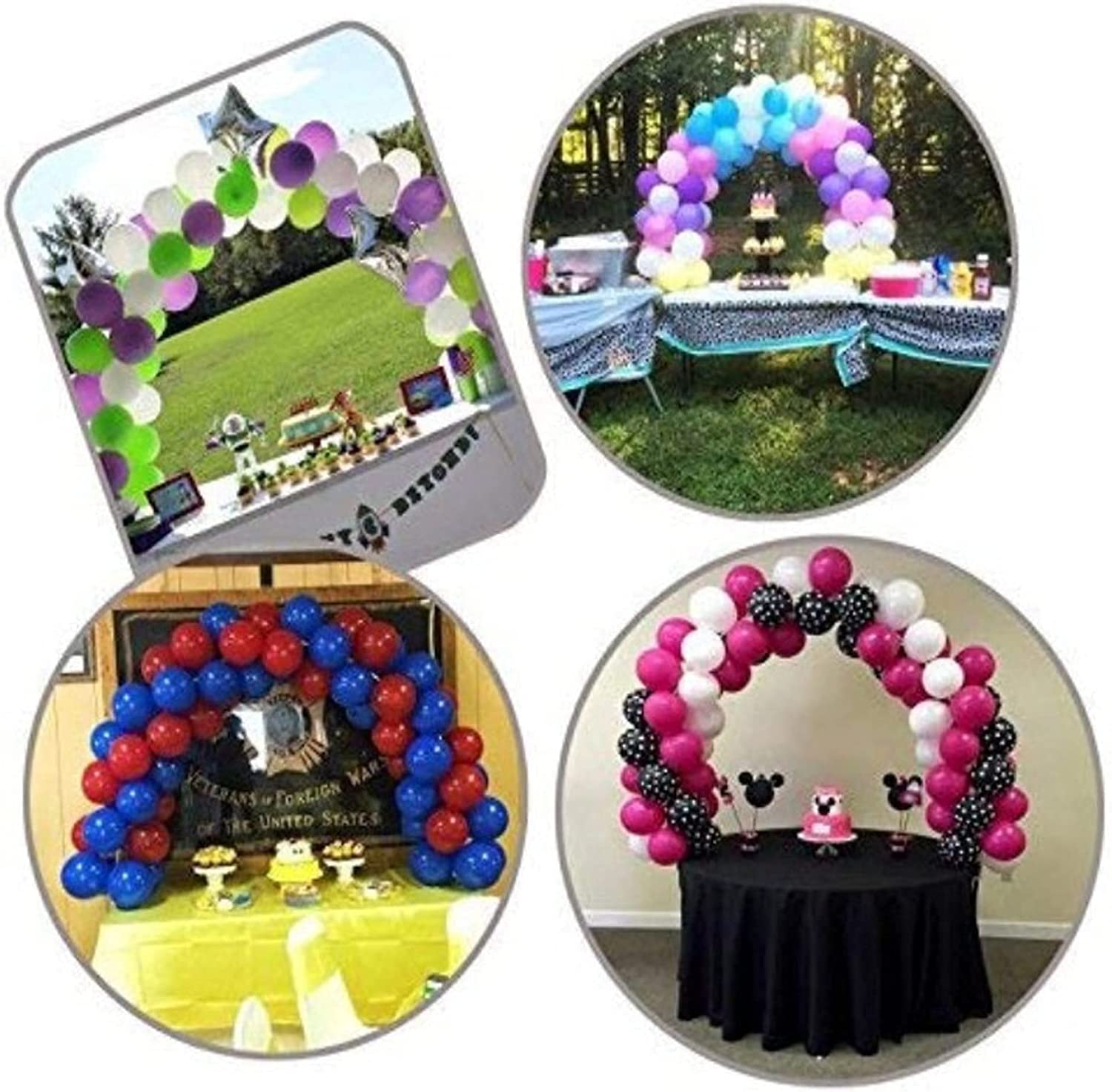 12ft Table Balloon Arch Kit,Adjustable Balloon Arch Stand Kit for Birthday Wedding Graduation Baby Shower Bachelor Christmas Party Supplies Decoration