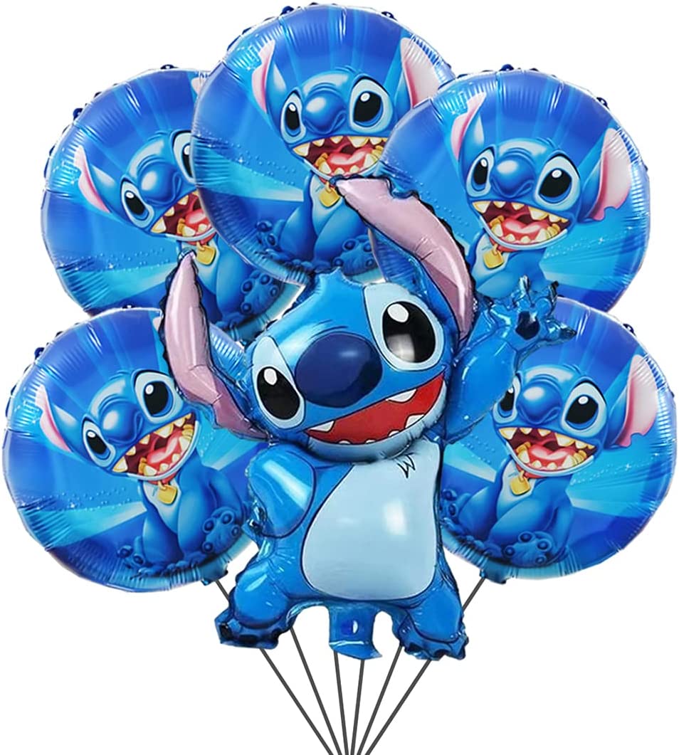 6Pcs Lilo and Stitch Balloons, Lilo and Stitch Party Decoration