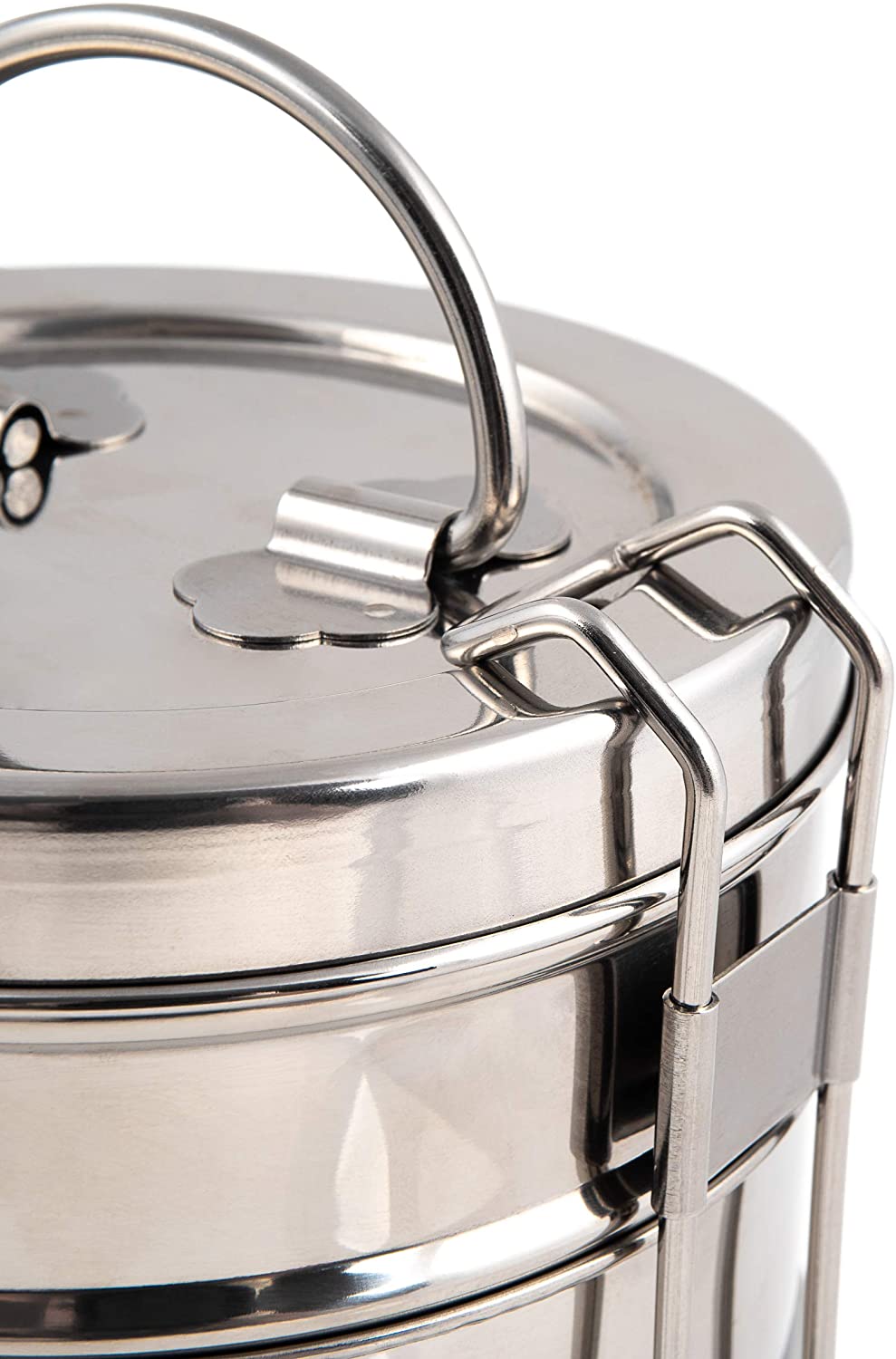 4 Tier Indian-Tiffin Stainless Steel Large Tiffin Lunch Box