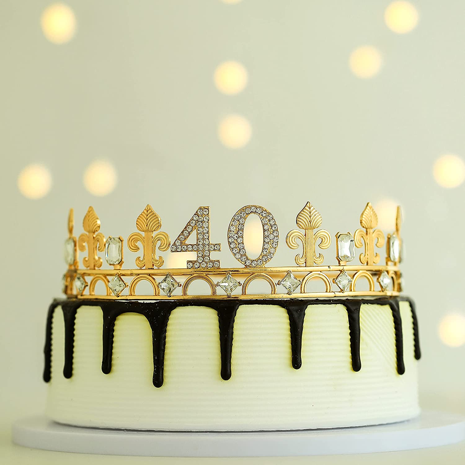 40th Birthday Crown and Birthday King Sash,40th Birthday Gifts for Men,Birthday Gift Idea for Him, Husband, Father, Brother Friends Party Favors.40th Birthday Decorations