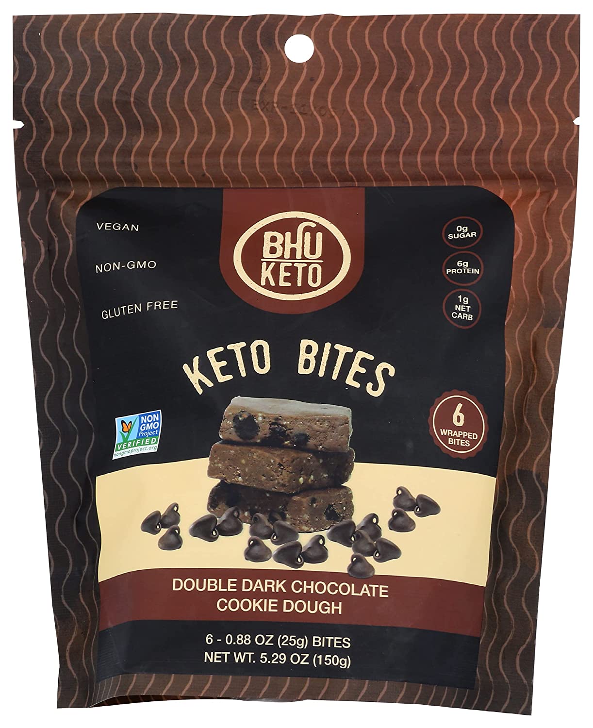 BHU Foods, Cookies Keto Double Dark Chocolate Chip, 5.3 Ounce