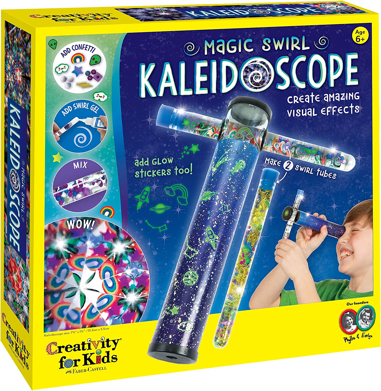Creativity for Kids Magic Swirl Kaleidoscope Kit - Make Your Own Kaleidoscope for Kids, STEM Toys