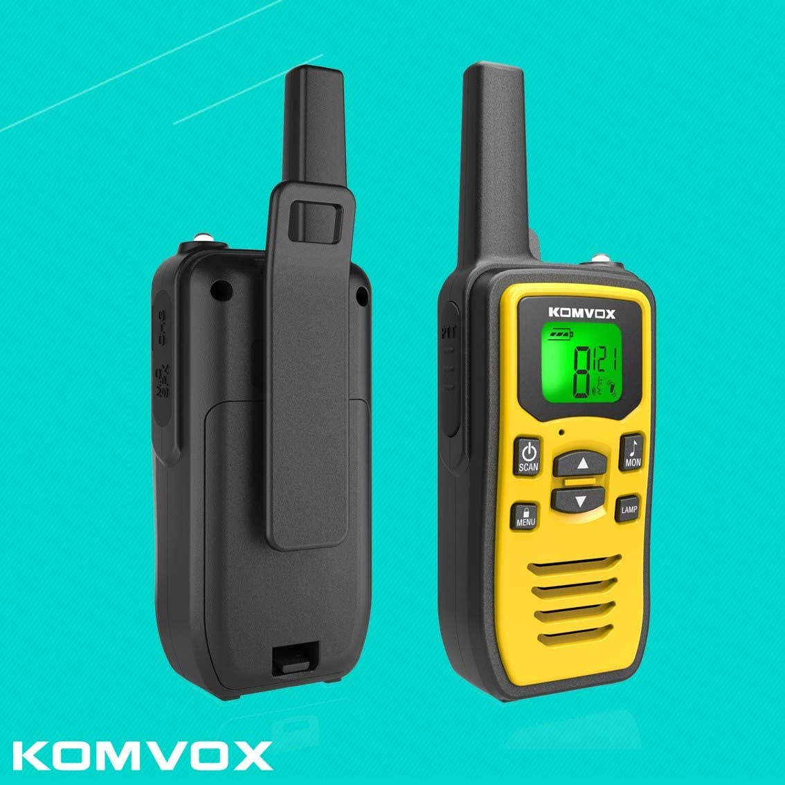 Professional Rechargeable Walkie Talkies, Two Way Radios Walky Talky for Adults, Walkie Talkie 2 Way Radio Long Range, Survival Hunting Gear and Equipment for Camping Hiking
