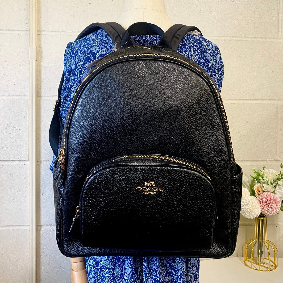 Coach 5669 Large Court Backpack IN Black