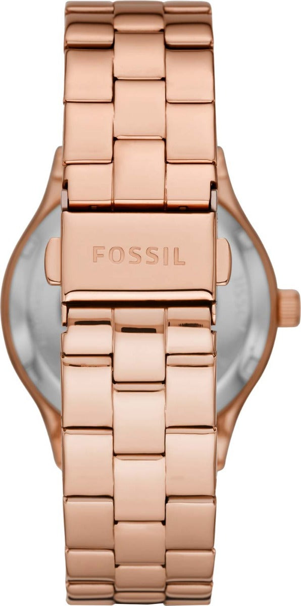 Fossil BQ3651 Modern Sophisticate Automatic Rose Gold-Tone Stainless Steel Watch