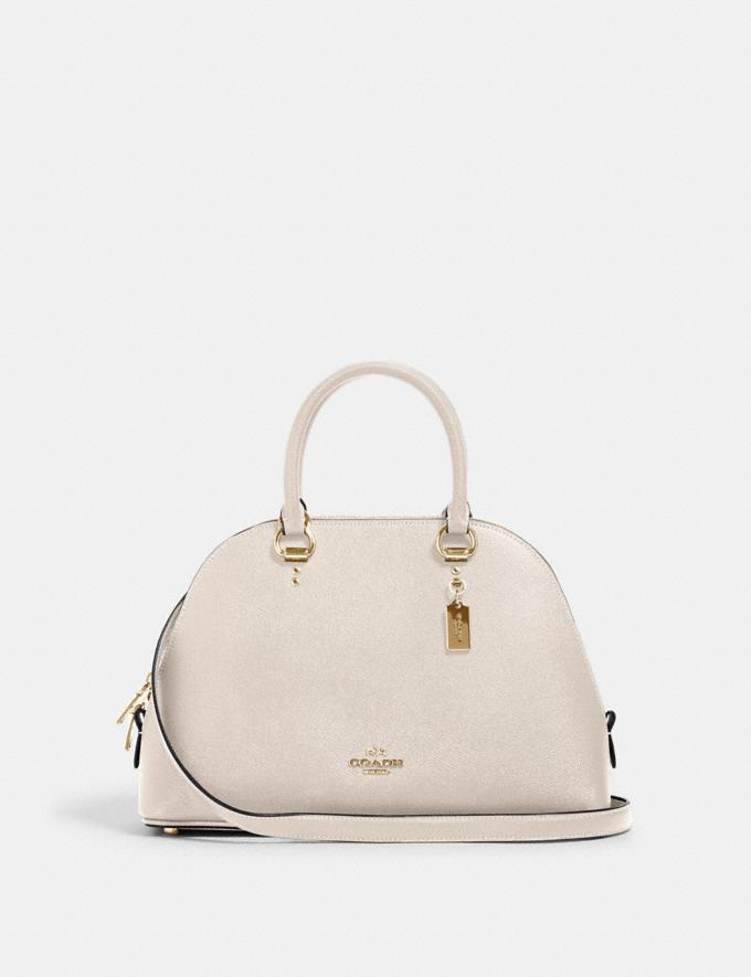 Coach 2553 Katy Satchel Crossgrain leather Chalk