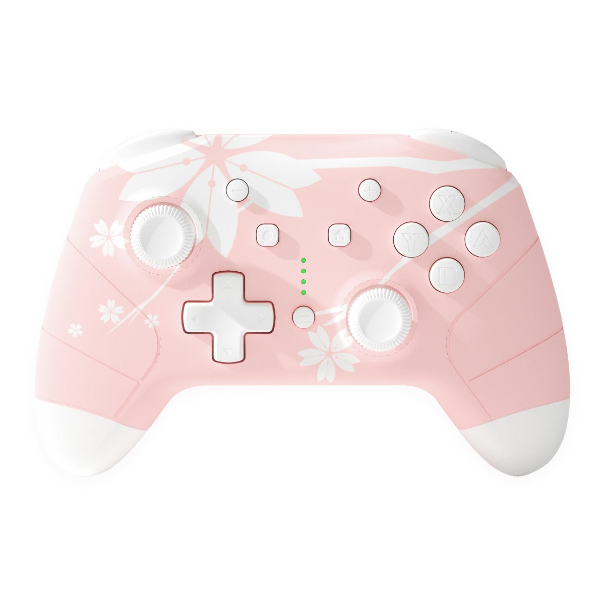 NS Wireless Controller for Nintendo Switch/Lite, Mytrix Wireless Switch Pro Controller with Auto-Fire Turbo, Motion Control, Wake-Up, Headphone Jack, Adjustable Vibration, Sakura Cherry Blossoms Pink