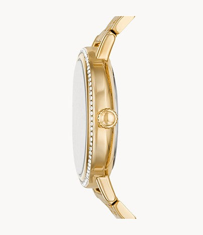 Fossil BQ3655 Reid Three-Hand Gold-Tone Stainless Steel Watch