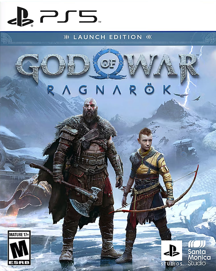 PlayStation 5 Disc Edition God of War Ragnarok Bundle with It Takes Two and Mytrix Controller Charger