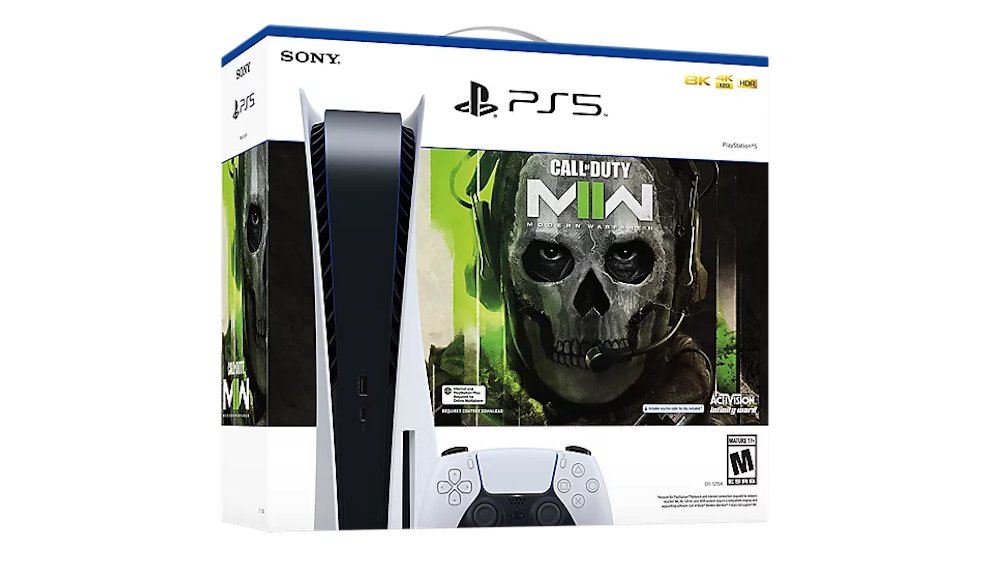 PlayStation 5 Disc Edition Call of Duty Modern Warfare II Bundle with Horizon Zero Dawn and Mytrix Controller Case