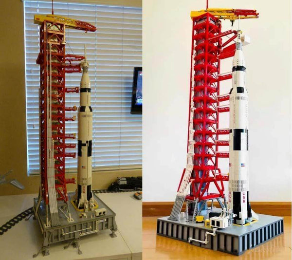 NASA Saturn-V Launch Umbilical Tower building blocks kit - enbric
