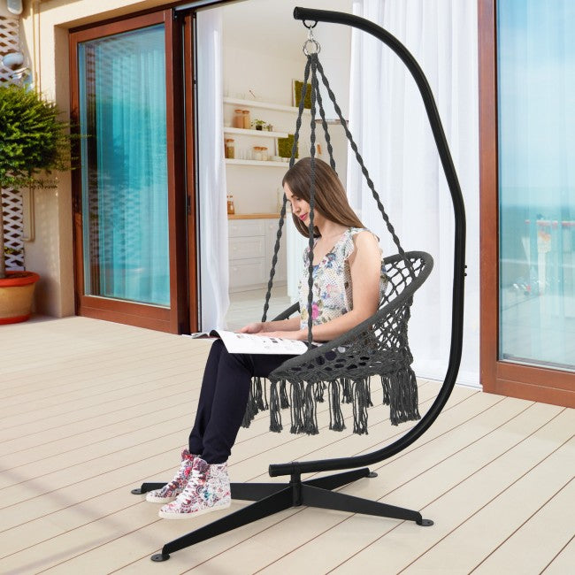 C Shape Steel Hanging Chair