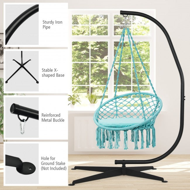 C Shape Steel Hanging Chair