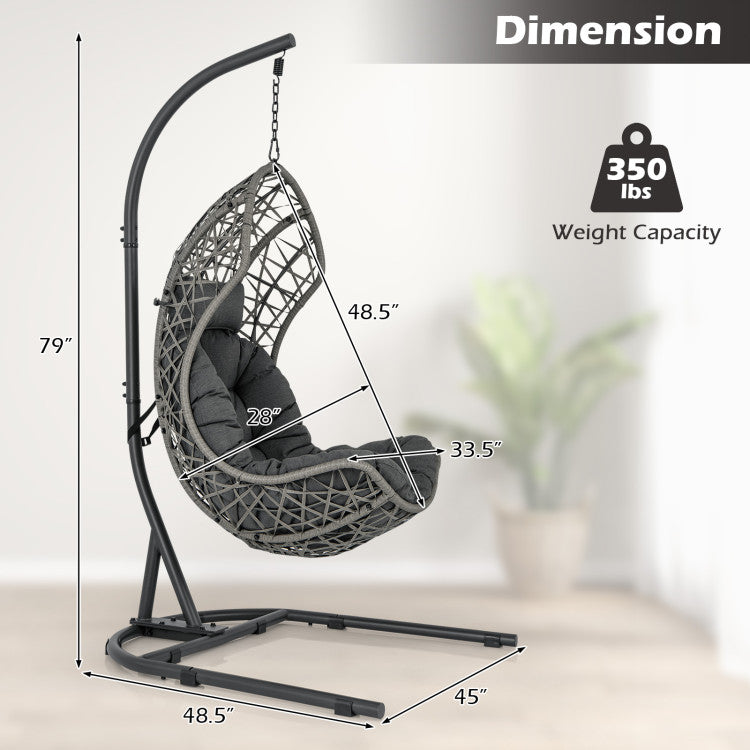 Outdoor-Hanging-Egg-Chair-Patio-PE-Rattan-Swing-Hammock-Chair-With-Adjustable-Hanging-Chain-and-Cushion