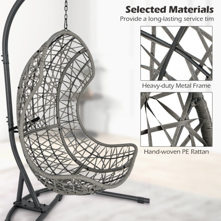 Outdoor-Hanging-Egg-Chair-Patio-PE-Rattan-Swing-Hammock-Chair-With-Adjustable-Hanging-Chain-and-Cushion