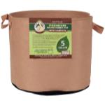 Gro Pro Premium Round Fabric Pot w/ Handles 5 Gallon - Tan (110/Cs)