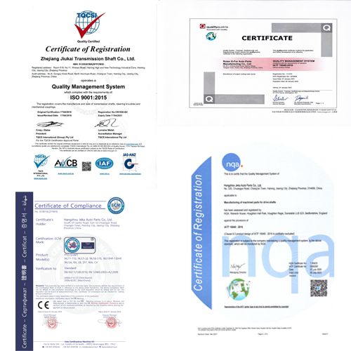 TS16949/ISO9001/CE CERTIFICATIONS