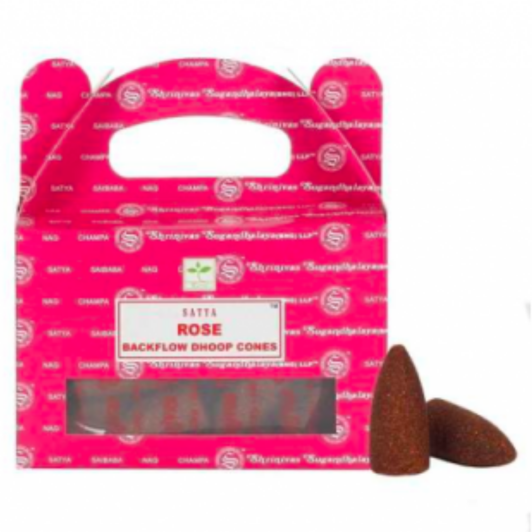 Satya Rose Backflow Incense Cones