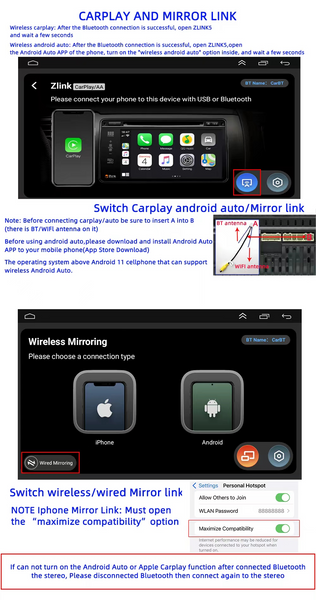 how to connect carplay androidauto