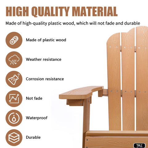 TALE Adirondack Chairs All Weather Resistant High Plastic Wood