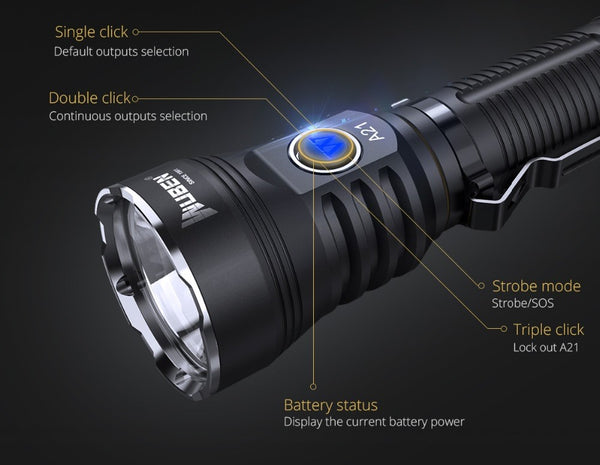 WUBEN A21 Handheld 4200 Lumen  Flashlight