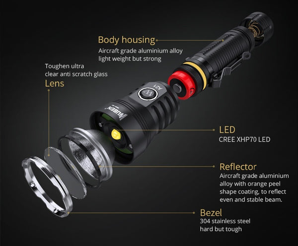 WUBEN A21 Handheld 4200 Lumen  Flashlight