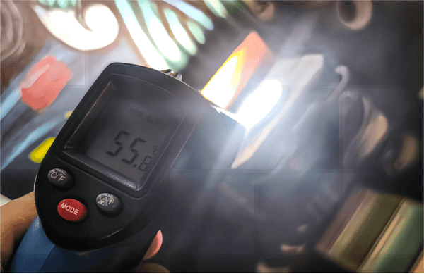 casing temperature of 55.8℃