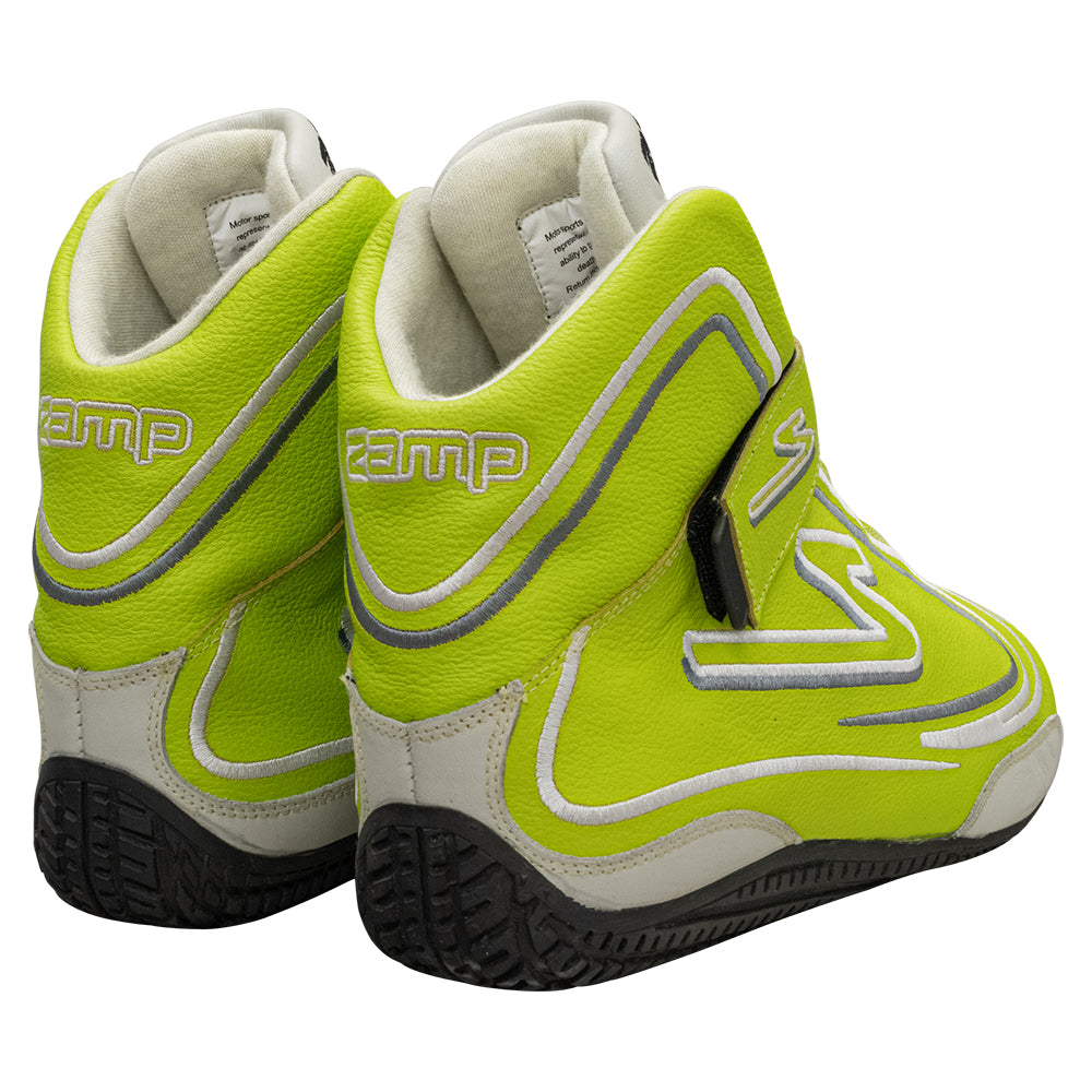 Zamp ZR-50 SFI 3.3/5  Race Shoe Neon GRN Size 12