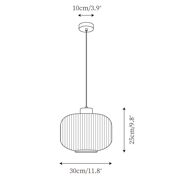 Rime Pendant Lamp — Model B dimension diagram