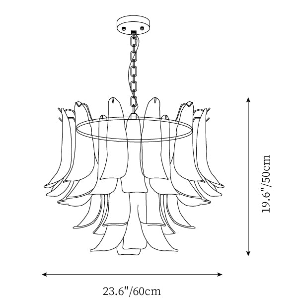 60 cm Murano Chandelier