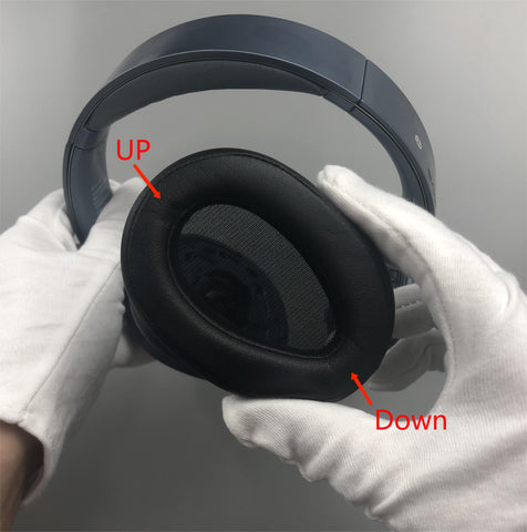 krone kalpasmos earpad replacement for sony headphone WH-H900N installation step 3