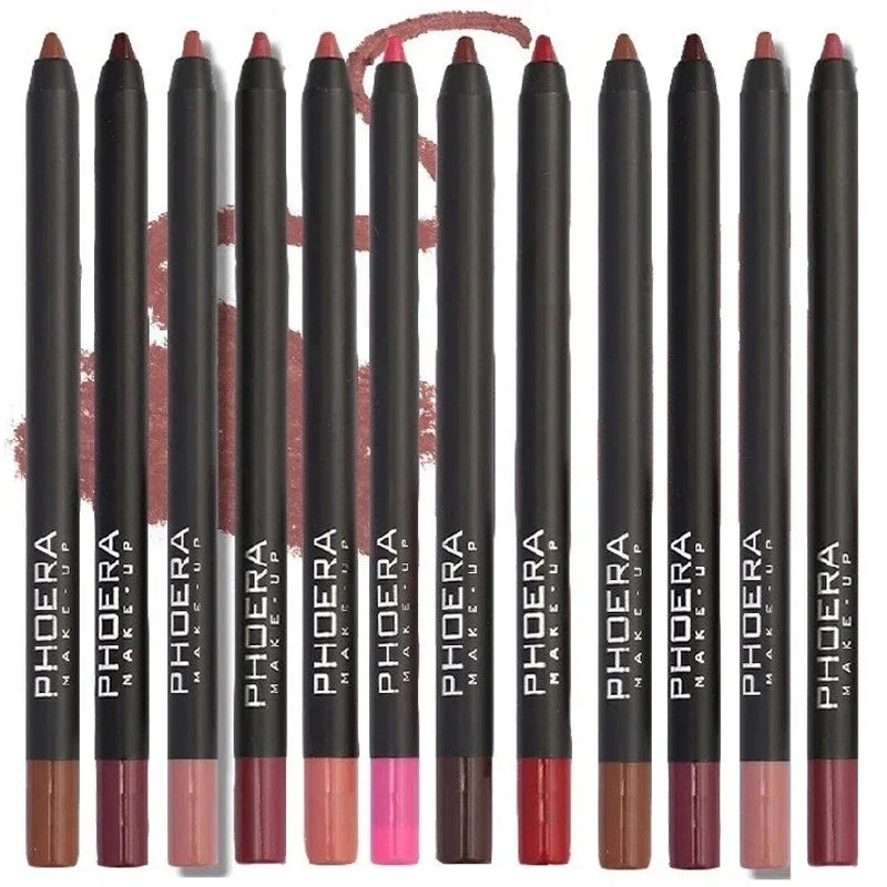 Waterproof Nude Brown Lip Liner Lipstick Pencil Matte Red Pink Contour Tint Lipstick Lasting Non-stick Cup Lips Makeup Cosmetics