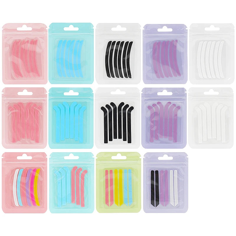 6 Pcs  Eyelash Lifting Silicone Stripe Soft Lash Lift Curlers Pads Eye Lash Extension Perm Ribbon Beauty Female Makeup Tools