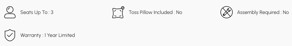 83 Modern Oval Boucle White Upholstered 3-Seater Sofa Product Overview