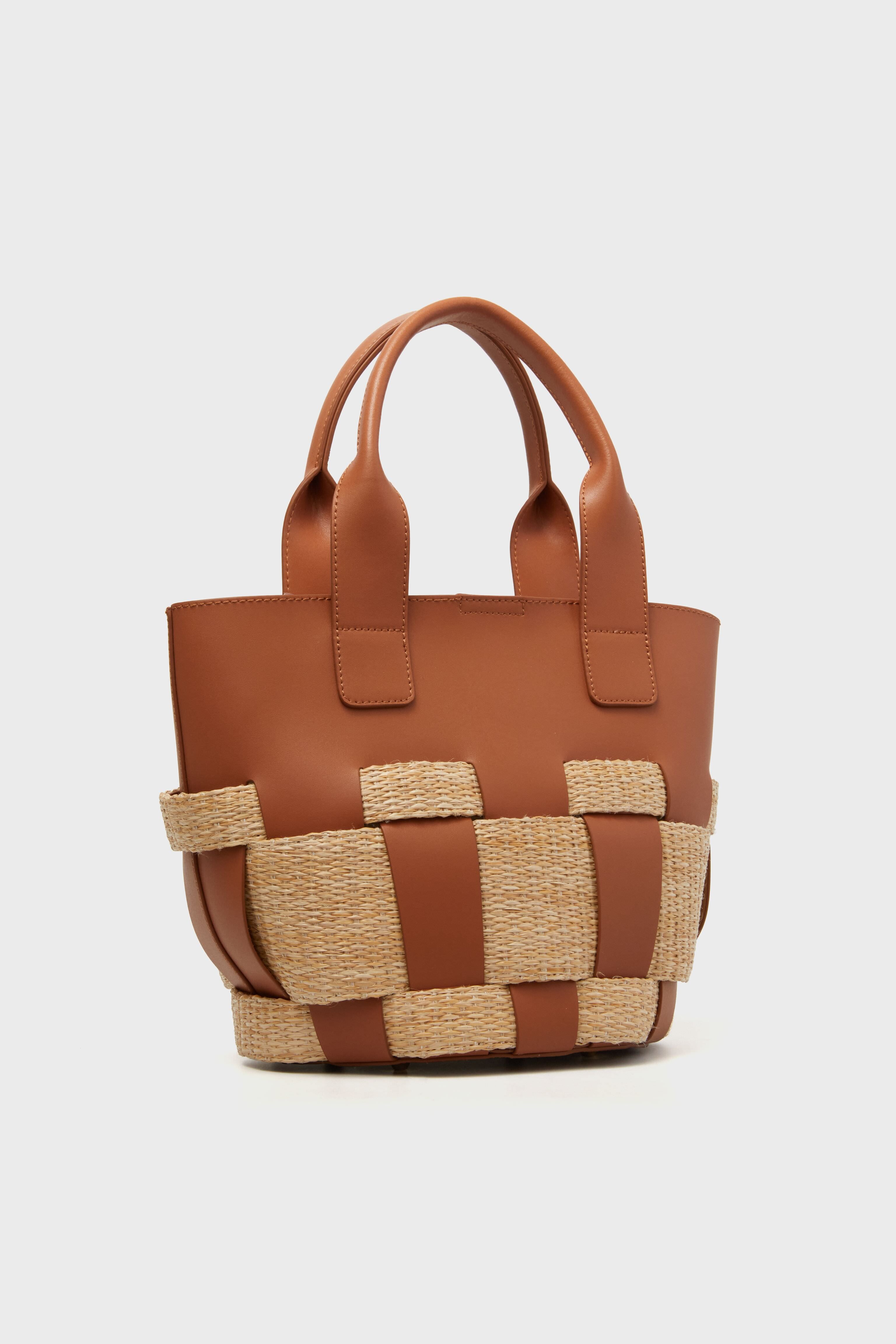 Monroe Woven Raffia Tote