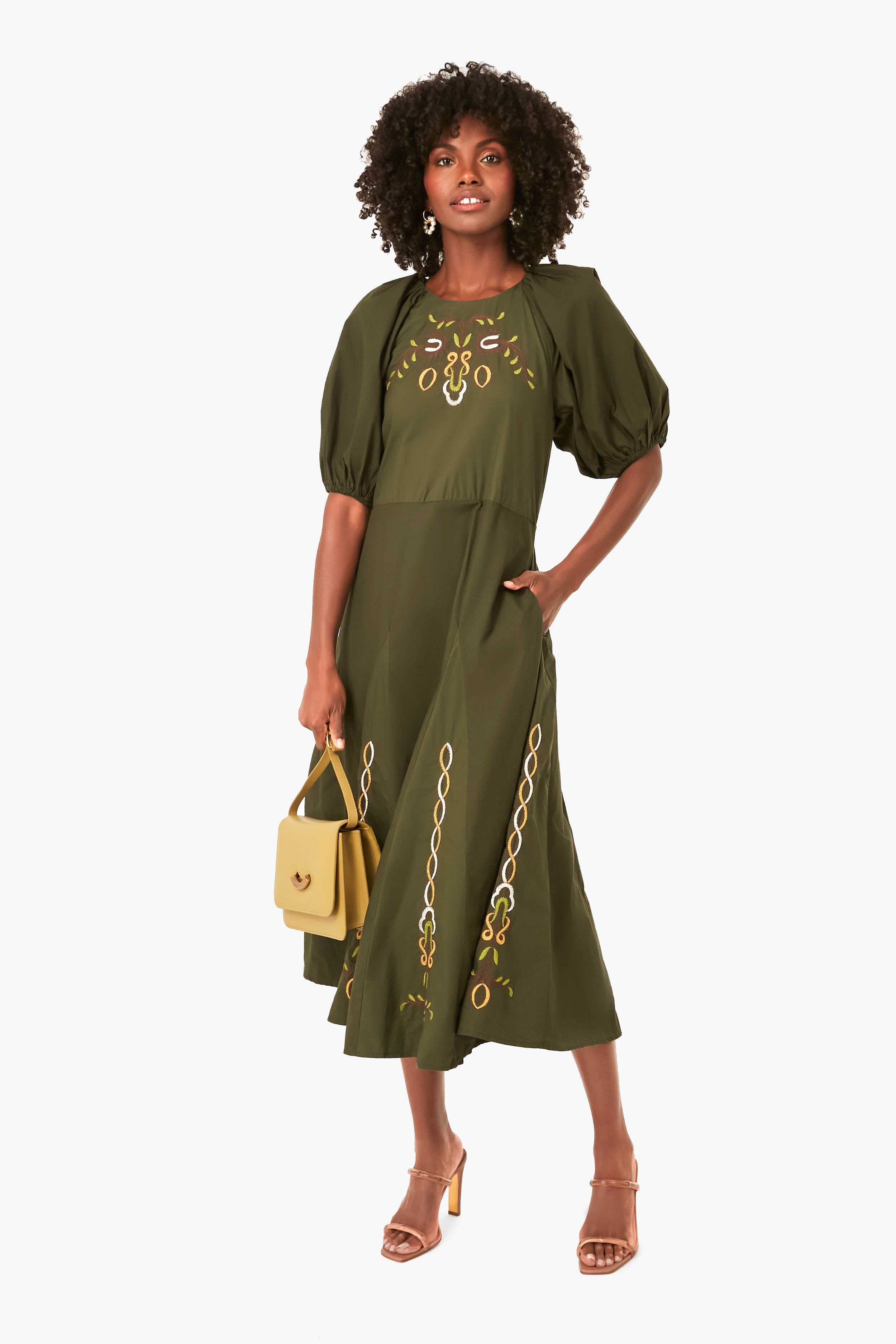 Forest Green Gertrude Dress