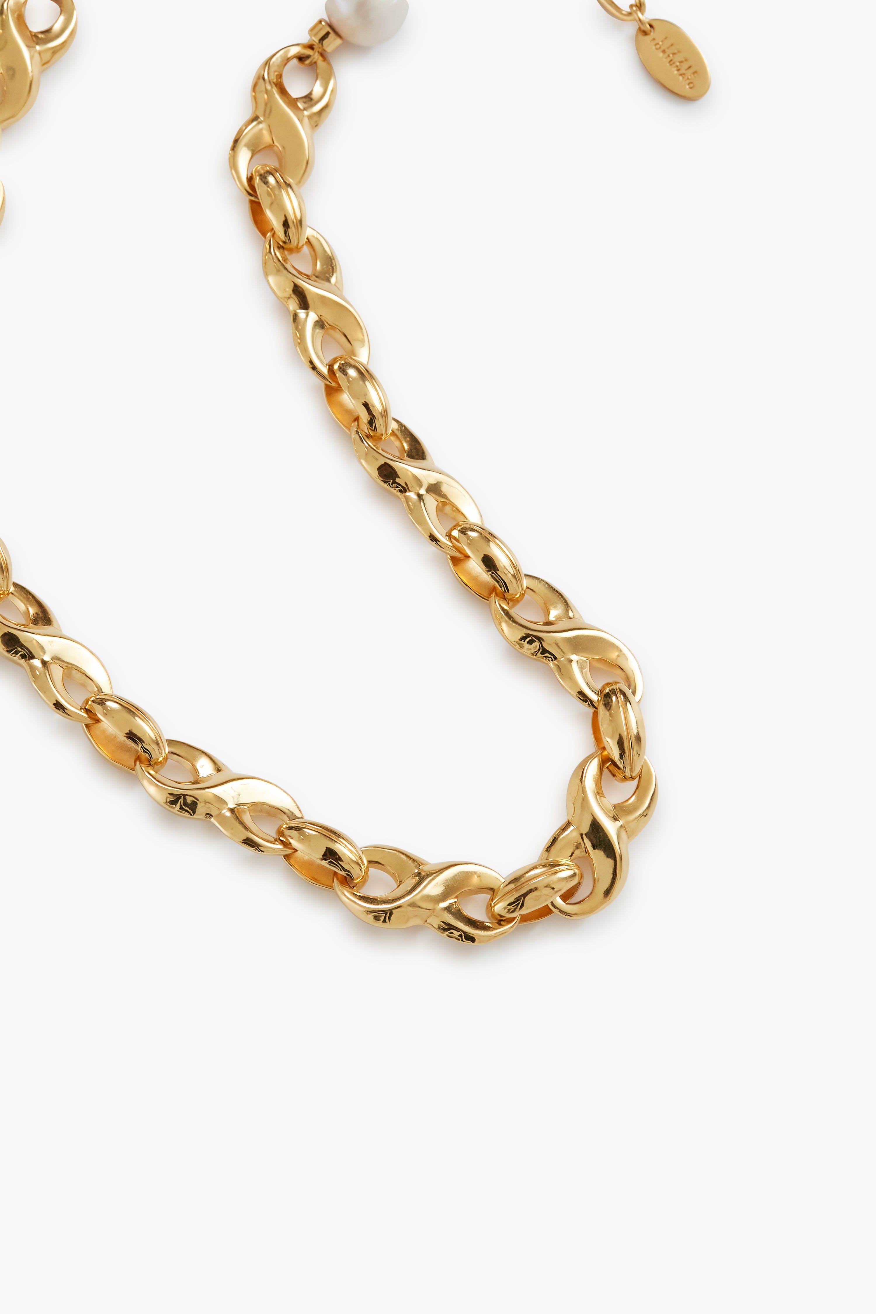 Gold Infinity Link Necklace