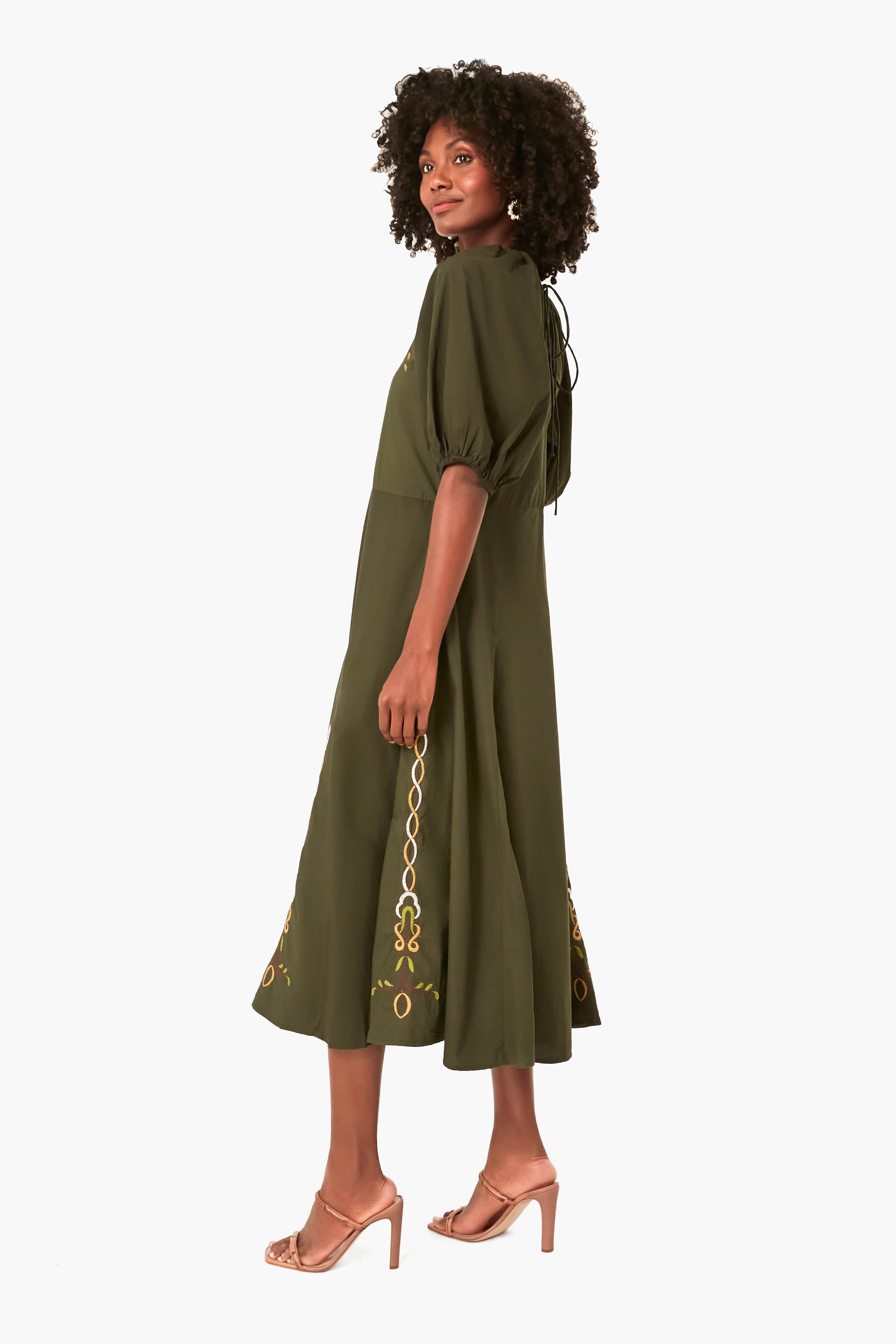 Forest Green Gertrude Dress