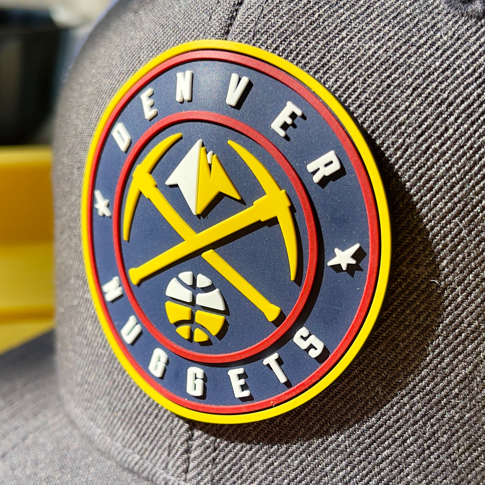 Denver Nuggets 3D YP Snapback Trucker Hat- Heather Grey/ Black