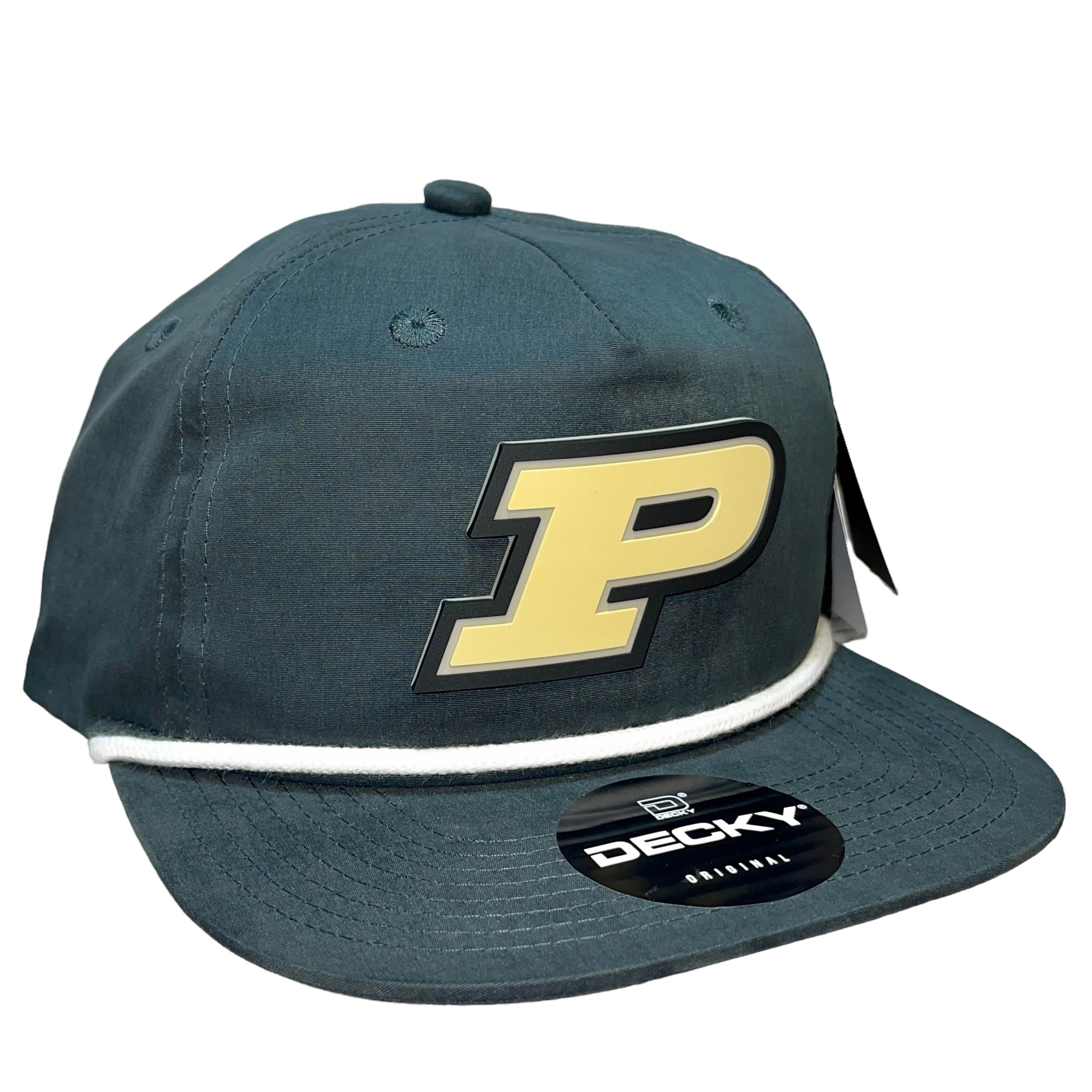 Purdue Boilermakers 3D Classic Rope Hat- Charcoal/ White
