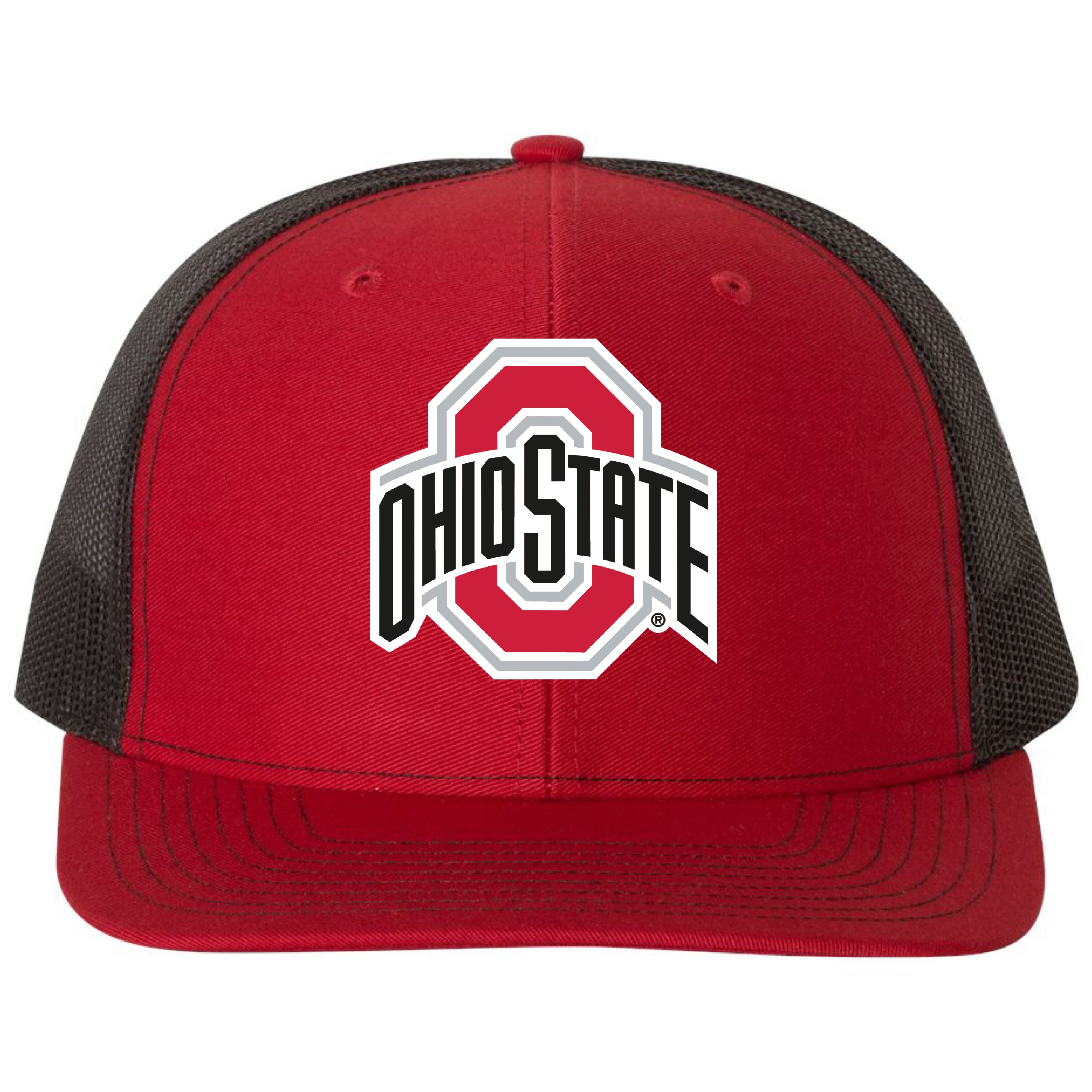 Ohio State Buckeyes 3D Snapback Trucker Hat- Red/ Black