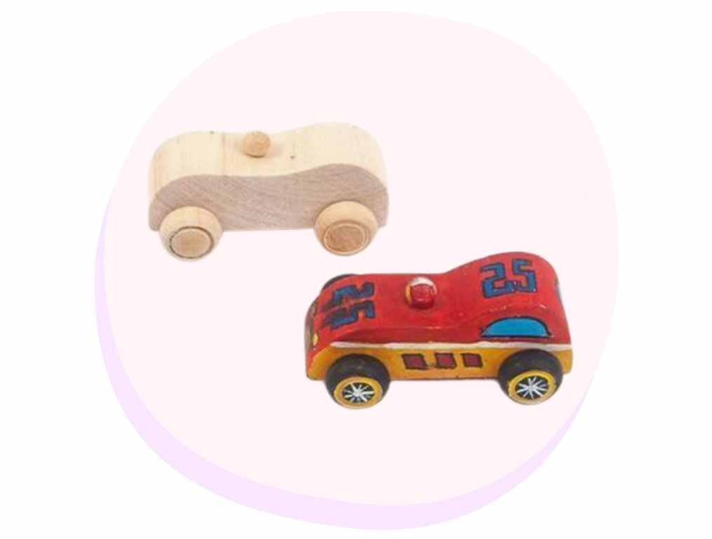 Wooden Mini Car DIY Craft 2 Pack