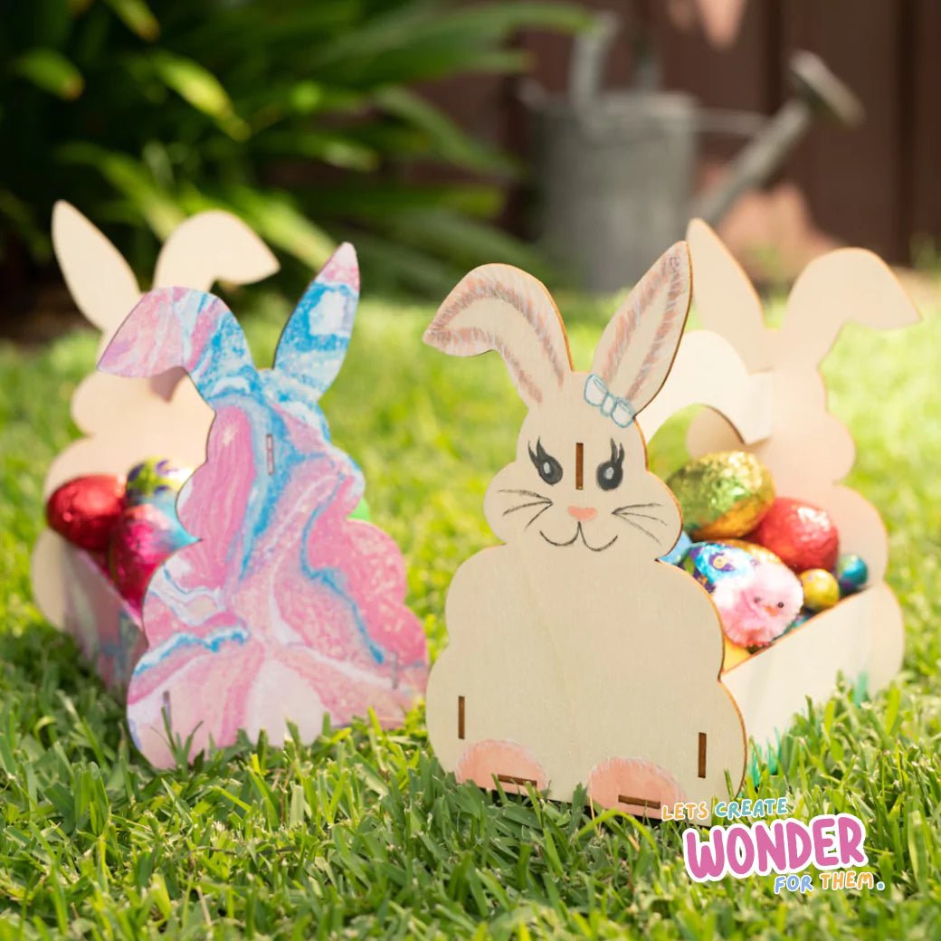 Easter Basket Wooden DIY Kids Craft