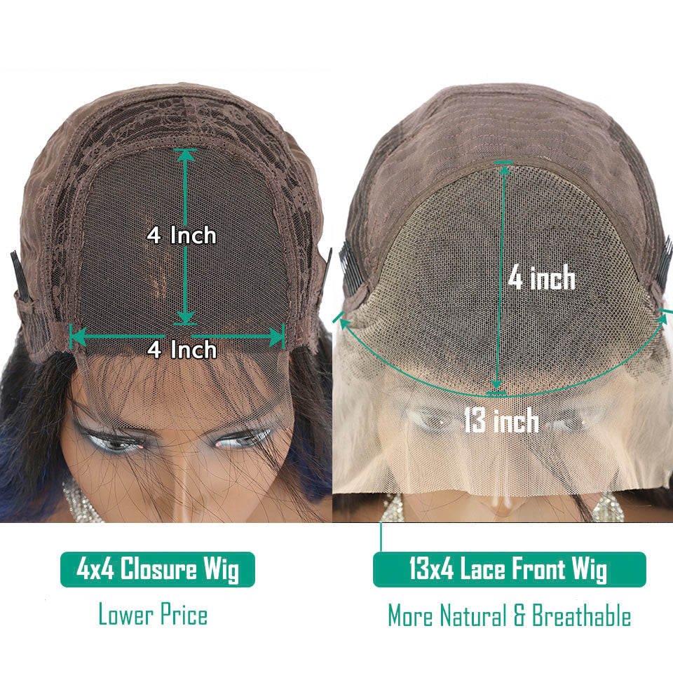 lace closure wig VS lace front wig