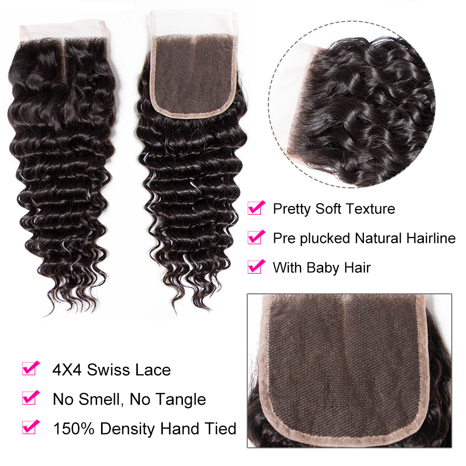 deep wave lace closure