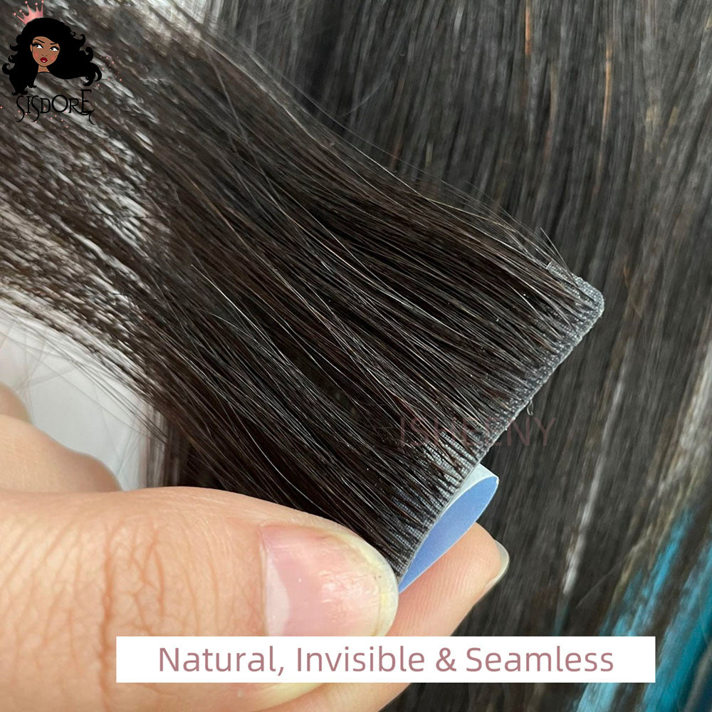 cinta invisible en extensiones de cabello humano