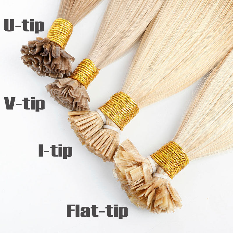 pre-bonded hair extensions (I-tip, U-tip, V-tip, Flat-tip)