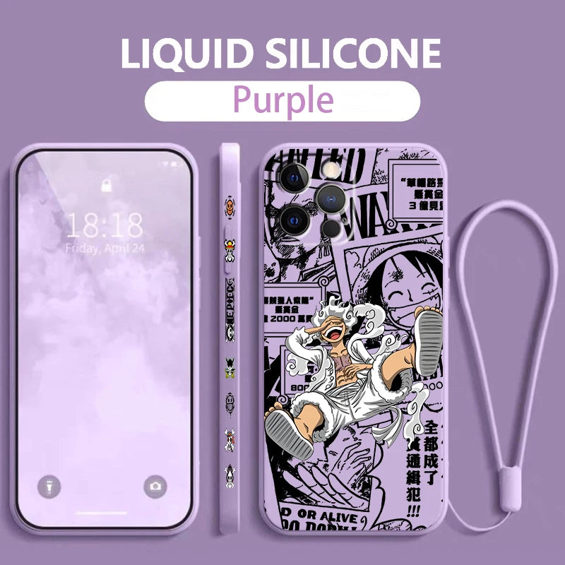 Ones Pieces Monkey D Luffy Gear 5 iPhone Case