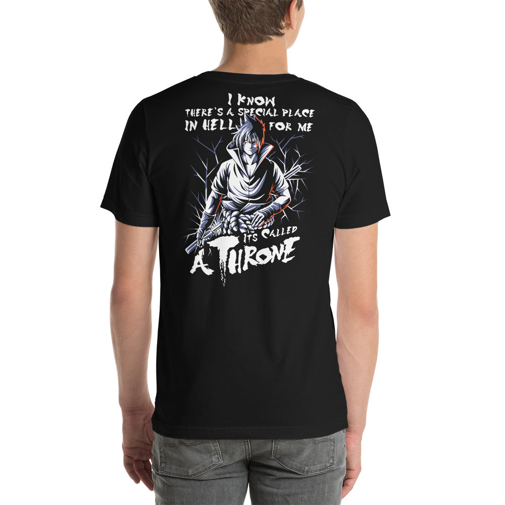 Naruto Sasuke Uchiha A Throne T Shirt - KM0144TS