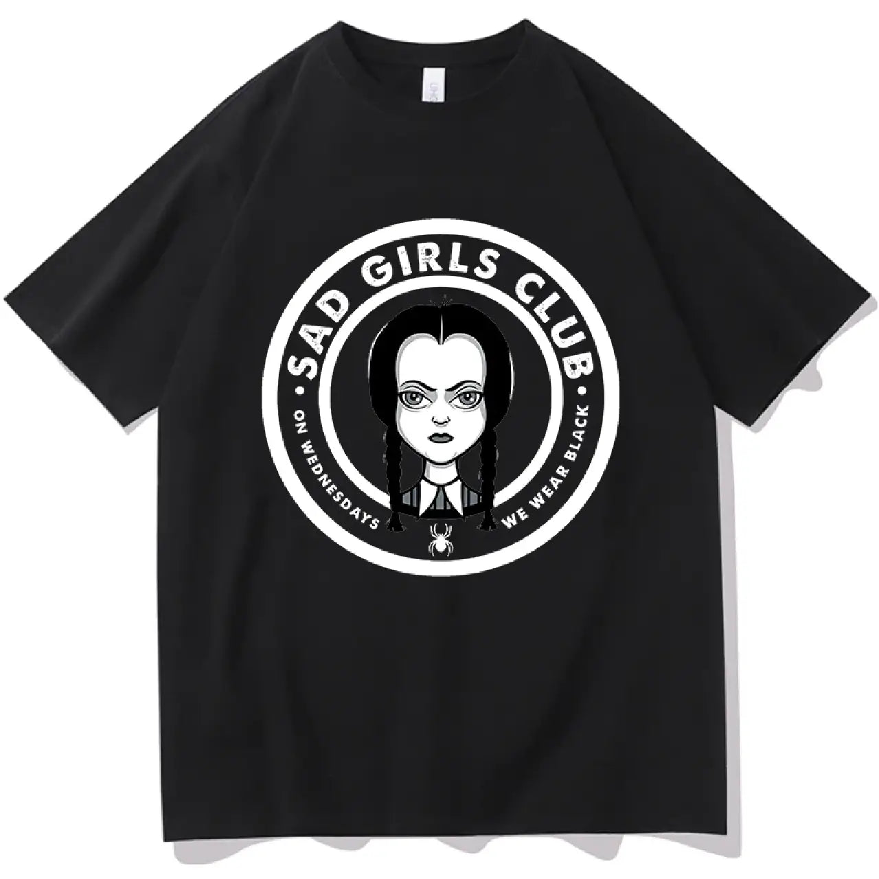 Wednesday Addams Family Sad Girls Club T Shirt